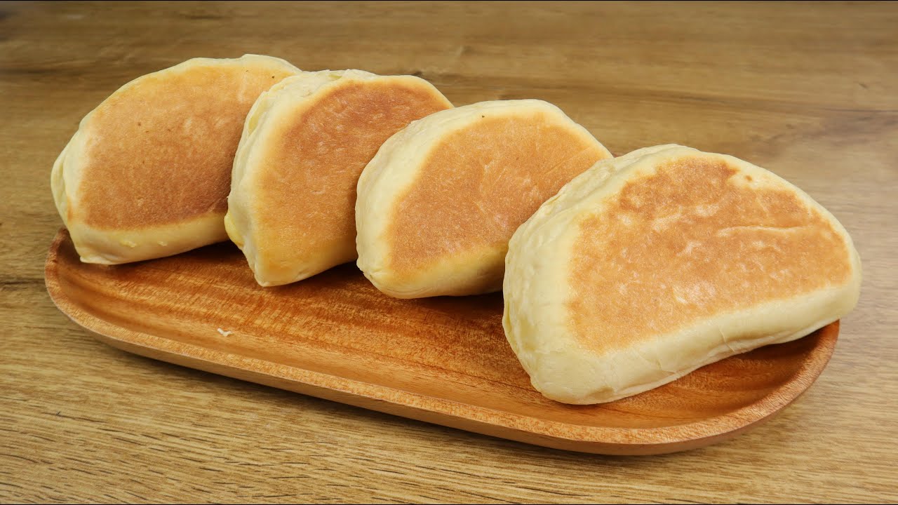 [No over] How To Make Vanilla Custard Cream Bun Bread Great breakfast Delicious and soft