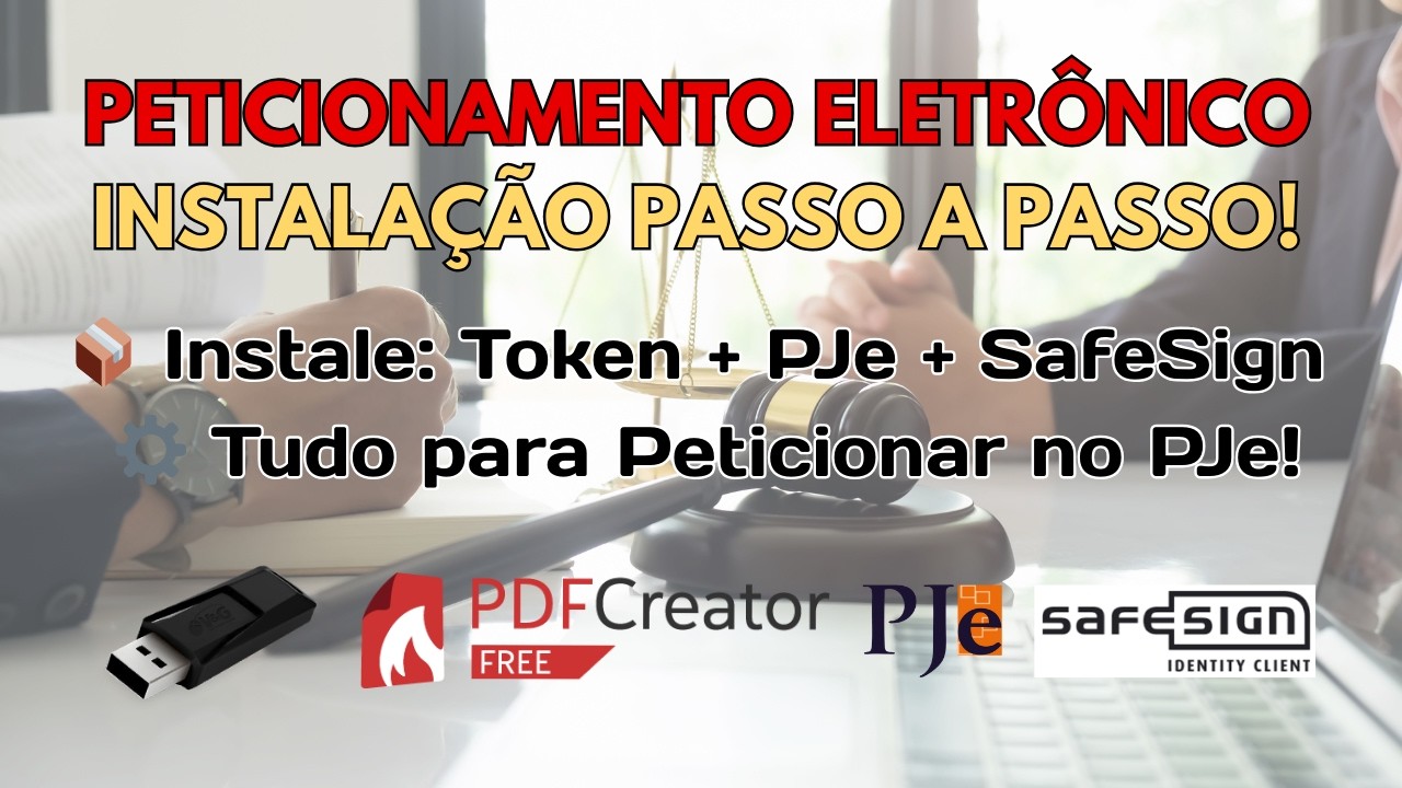 Como Configurar Token GD e PJeOffice Pro para Peticionar com Certificado  Digital