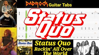 Rocking All Over The World - Status Quo - Guitar B Tabs Lesson
