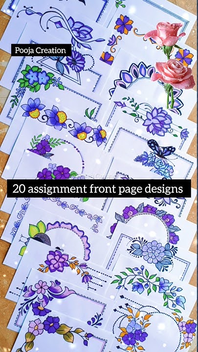20 Assignment front page design/ Project Work Designs/ Front page ...