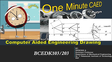 Projection of planes 3rd problem #caed Computer Aided Engineering Drawing BCEDK103/203 1st year CAED
