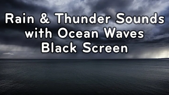 Permanent Link to Rain & Thunder Sounds Black Screen with Ocean Waves | White Noise for Sleeping 10 Hours