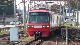 名鉄1114F+1805F 287レ特急新鵜沼 終点新鵜沼駅入線
