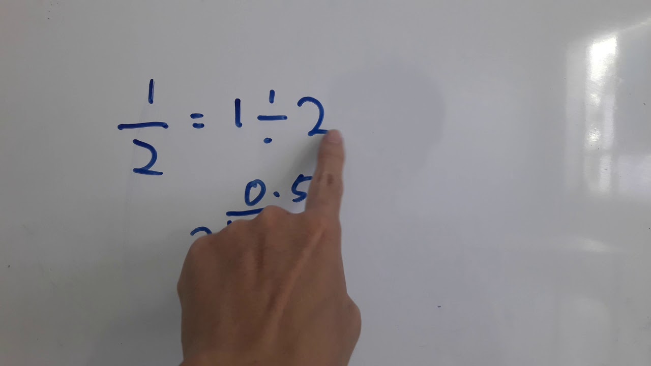 小学数学 小数 如何把分数转换成小数 Youtube