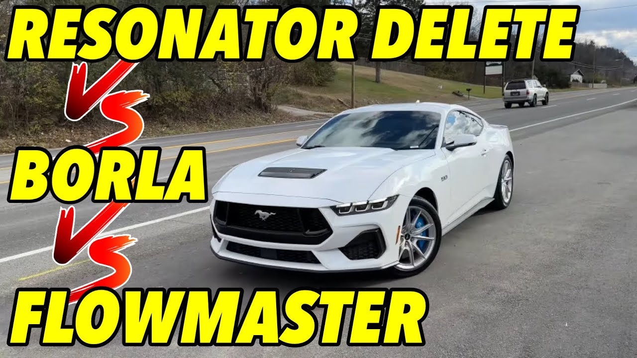 2024 Ford Mustang GT 5.0L S650 Resonator Delete Vs Borla Switchfire Vs