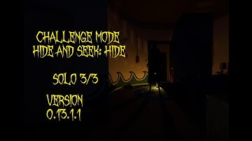 Challenge Mode Hide and Seek: Hide - Point Hope - solo - Phasmophobia