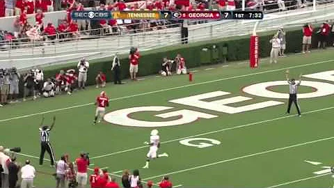 Keith Marshall 75-yd TD Run - UGA vs UT 09-29-2012