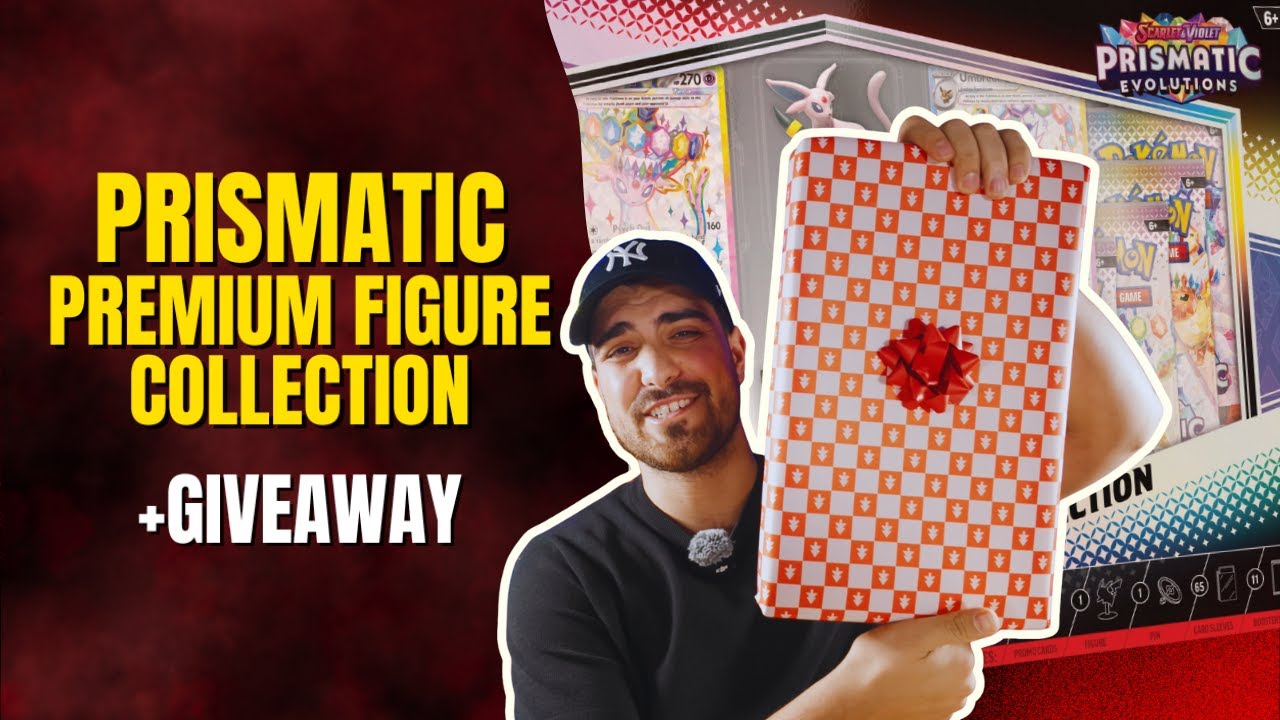 Pokemon Prismatic Evolutions - Premium Figure Collection Opening + Giveaway!