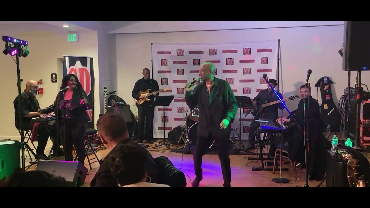 TJ Hooker-Taylor sings "Soul Heaven", backed by The Unit Band at Wine Down Wednesdays.