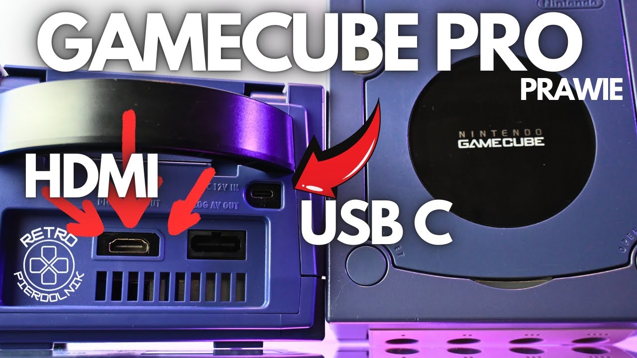 Nintendo Gamecube HDMI Pluto 2 MOD / USB C MOD / Noctua FAN MOD Gamecube NGC