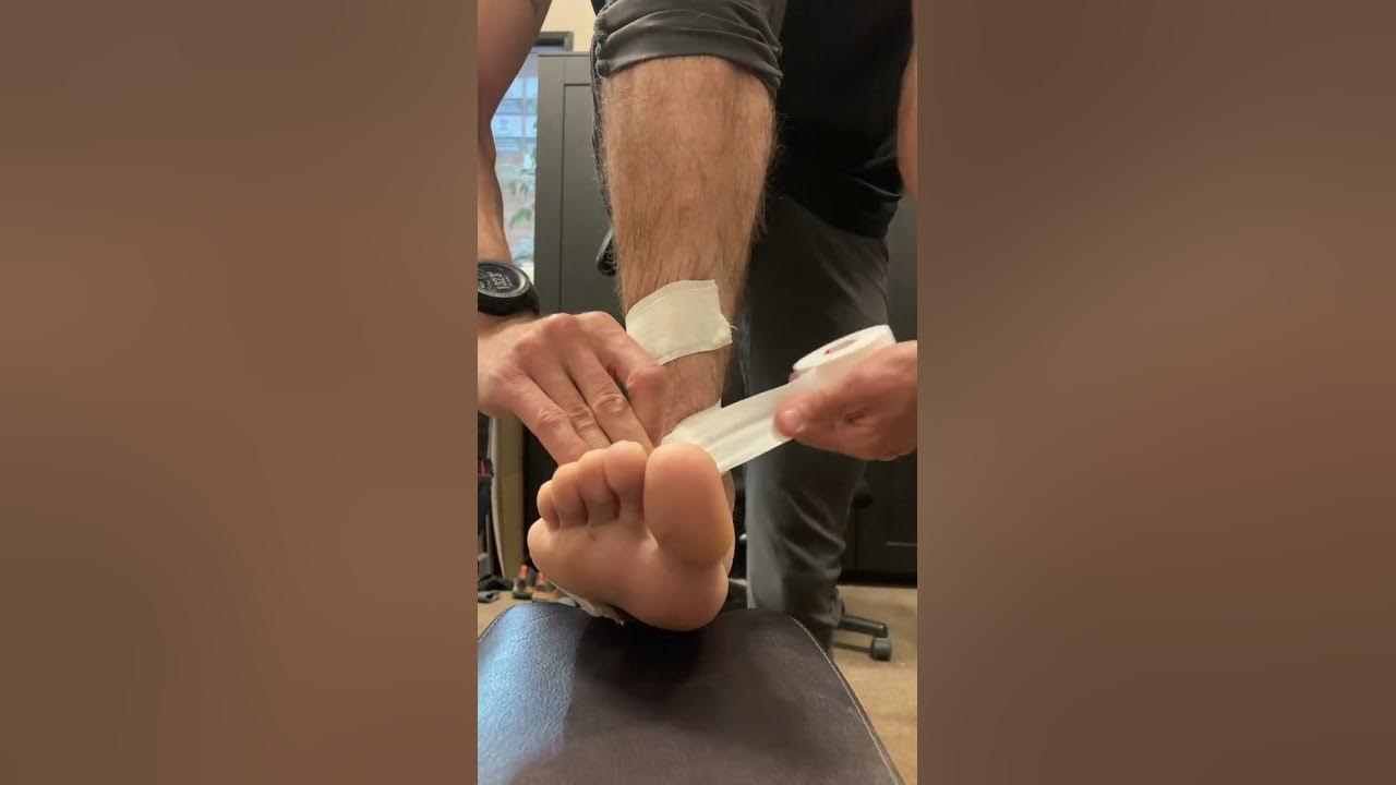 Taping for Inversion Ankle Sprain YouTube