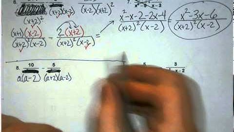 Alg 2- Unit 5 - 9.5 Add and Subt COmplex Fractions - Day 1
