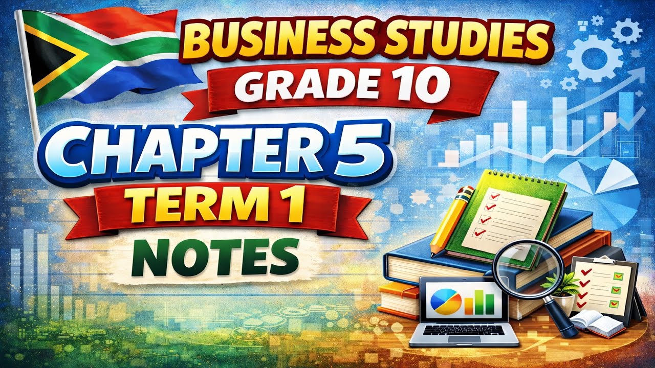 Business Studies Grade 10 Chapter 5 Term 1 Notes @mathszoneafricanmotives