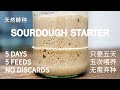 How to make Sourdough Starter in 5 days,  without discards