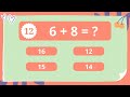 Fun Addition Quiz for Kids | 1-Digit Math Challenge with Multiple Choice!