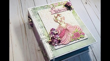 9"x7" Interactive Mini Album | Floral Fashionista