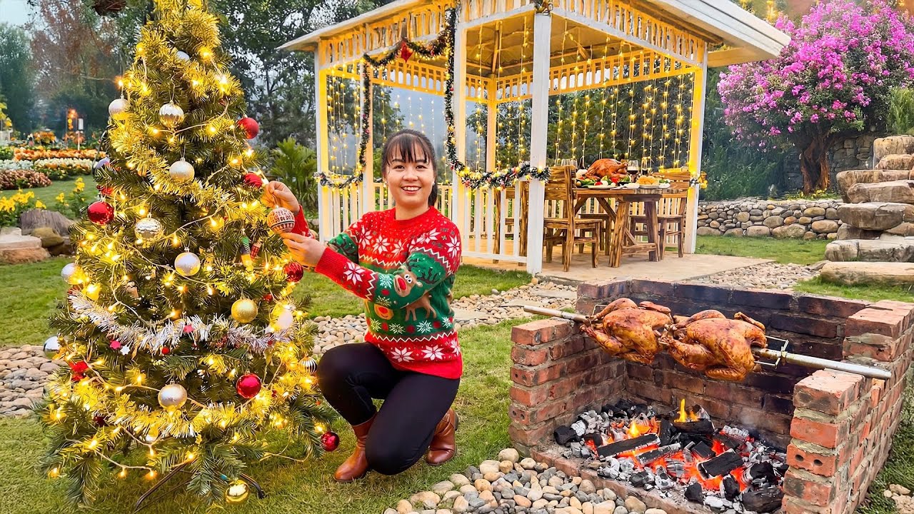 Rewind Timelapse: Christmas Tree DIY - Cooking Roasted Chicken | Phương Farm TV