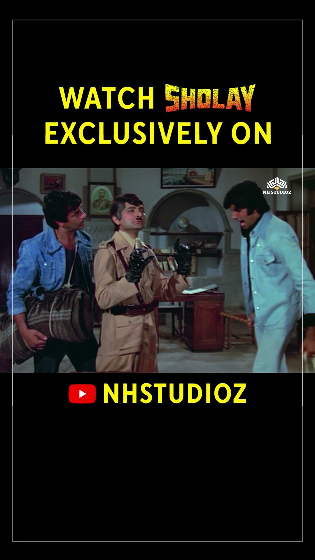 Watch #SHOLAY Exclusively on @nhstudioz | #Sholaymovie #AmitabhBachchan #Dharmendra #shorts
