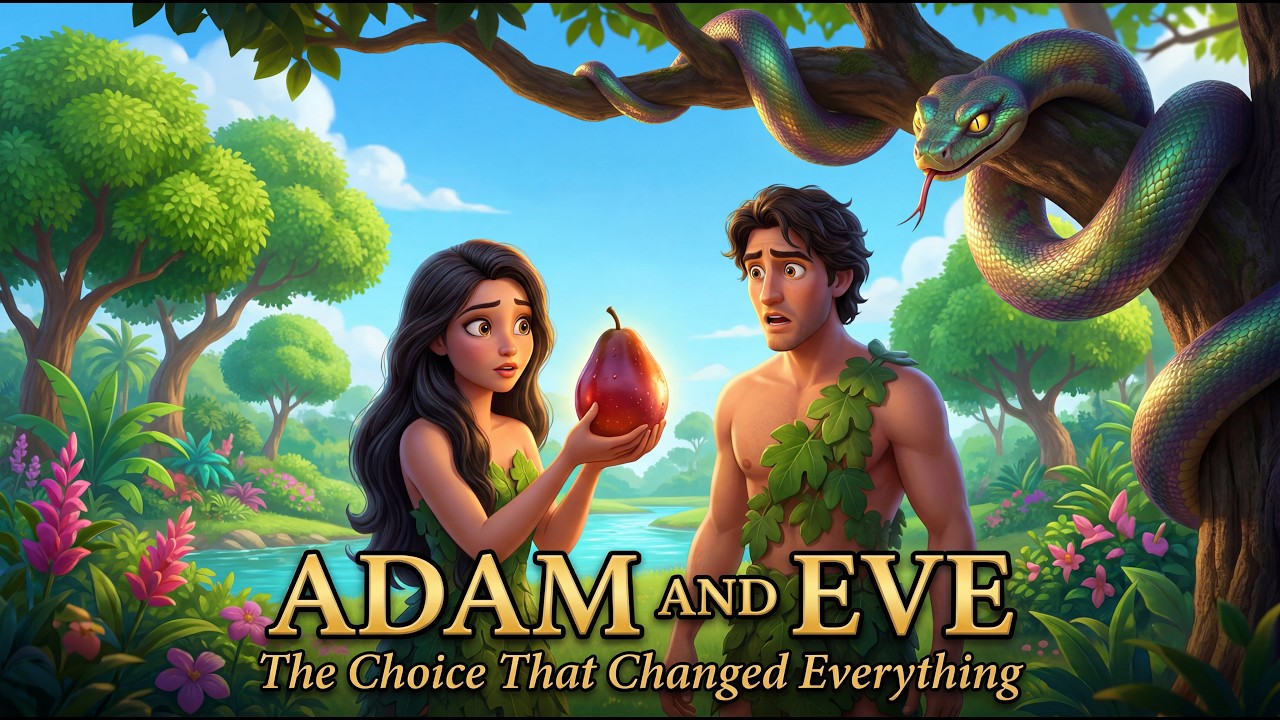 Adam and Eve Cartoon | The Creation Story | Animated Bible Stories for ...
