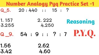 Ssc Gd Analogy Pyq Practice Set -1 । Ssc Gd Reasoning Practice Set। Ssc Gd Reasoning Mock Test। 