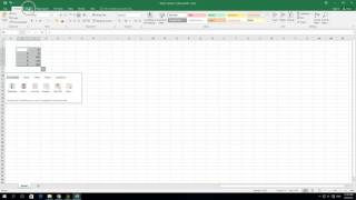 How to create a surface Chart in excel 2016
