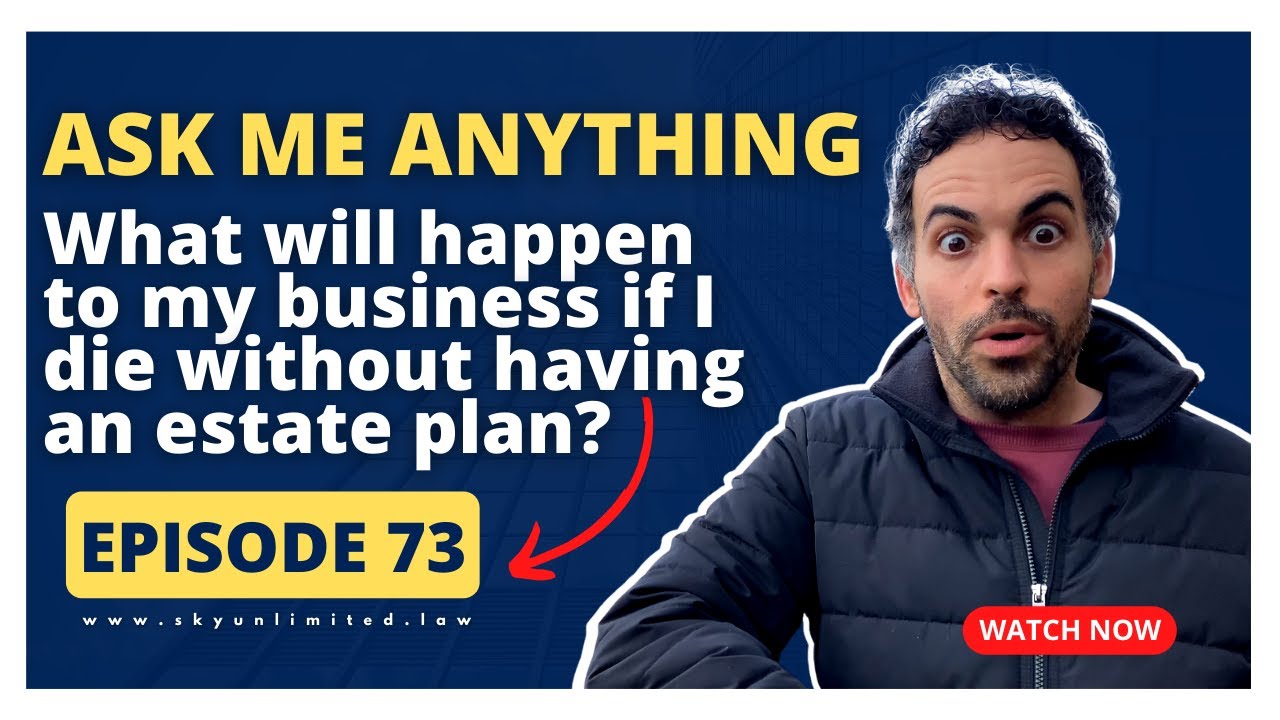 What will happen to my business if I die without having an estate plan?