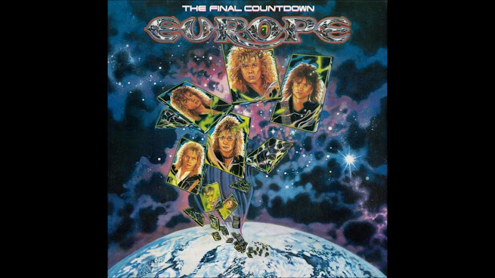 Europe The Final Countdown 1986 Vnyle 33 RPM LP The Final Countdown 1986 Label Epic Europe