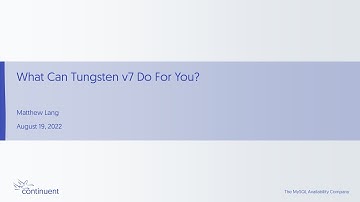 What Can Tungsten v7 Do For You?