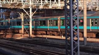 JR線 横浜駅 E217系 発着 E233系 発車