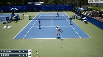 Act of sportsmanship 👏 Juncheng Shang helping the ball kid who was not feeling well and carrying him