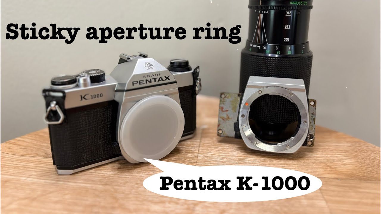 Pentax K-1000 - Repair of sticky aperture ring