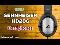 Sennheiser Hd206 Monitor Headphones Unboxing | mux Sound