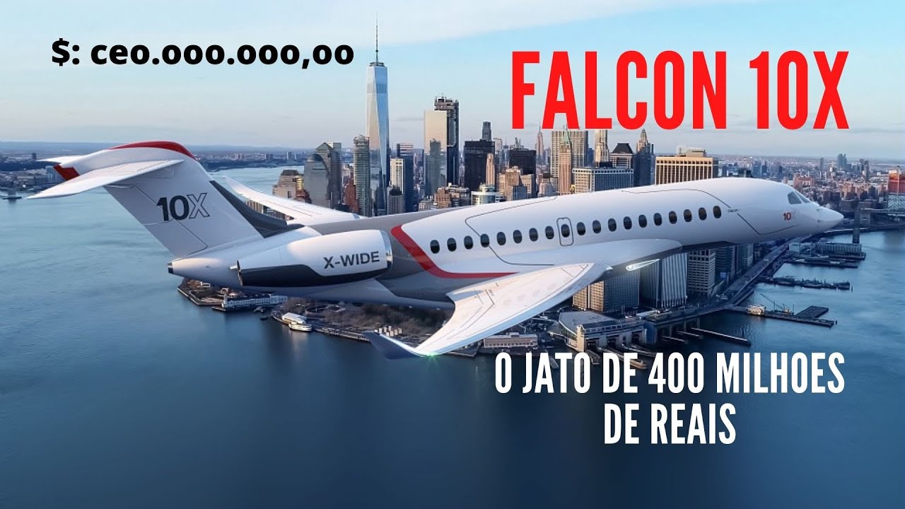 Falcon 10x O jato de mais de R$ 400 Milhões de reais!!