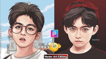 Vector Art Editing In Mobail || Vector Art Tutorial || Cartoon Editing Apps