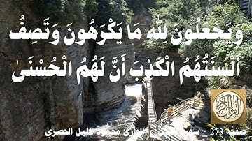 273 الصفحة   القرآن الكريم   سورة النحل   بصوت الحصري