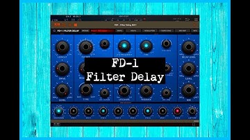 FD 1 Filter Delay by Kai Aras - Standalone & AUv3 - Demo for the iPad