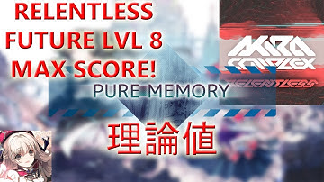 【ARCAEA】Relentless FTR LVL 8 MAX PURE MEMORY (理論値)