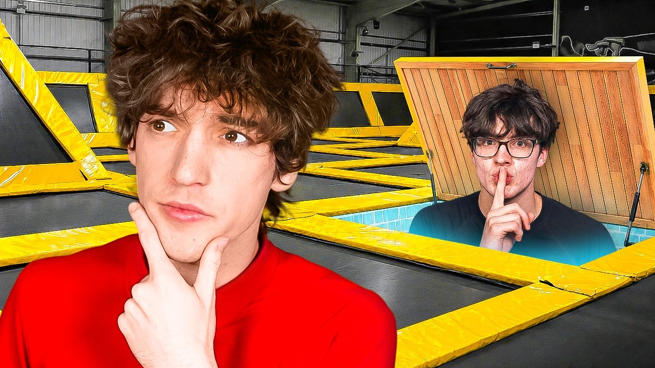 EXTREME HIDE & SEEK IN TRAMPOLINE PARK!