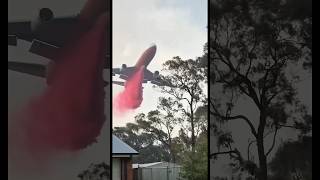 HUGE DC-10 air tanker saves entire neighborhood #aerialfirefighting #aviation #firefighter #fyp