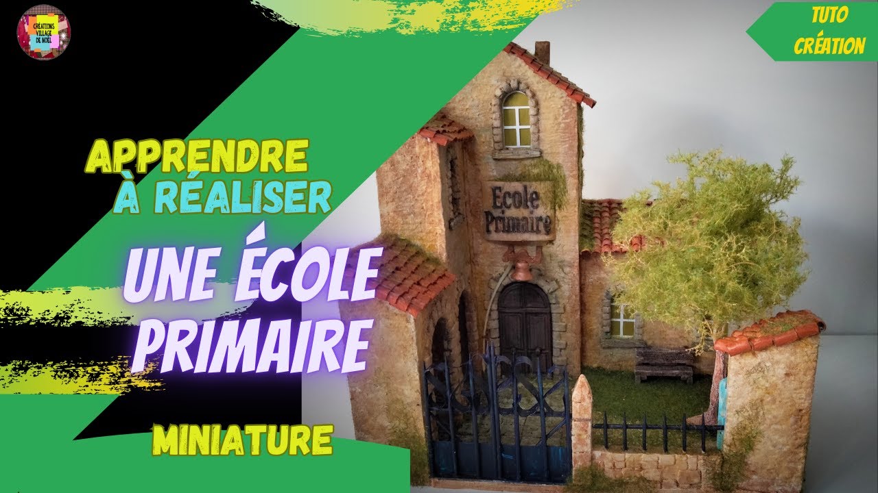 Le bâtiment le plus NOSTALGIQUE de mon Village de Noël... L'École Provençale !