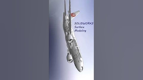 How to design a airplane in #solidworks Complete tutorials