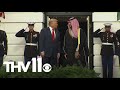 Saudi Arabian crown prince meets with President Trump at White House