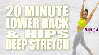 20 Minute Deep Stretch for Hips and Lower Back | Sydney Cummings screenshot 5