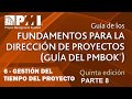 Guía PMBOK | 5ta Edición | CAPITULO 6 | GESTIÓN DEL TIEMPO DEL PROYECTO | PARTE 8