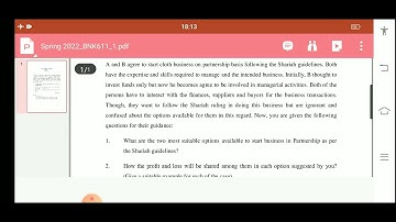 bnk611 assignment/ musharkah