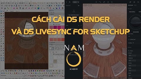 Hướng dẫn cài D5 render và D5 livesync for SketchUp