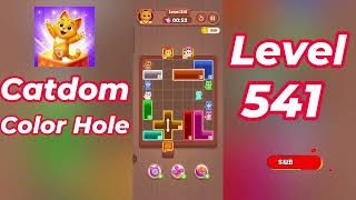 Catdom Color Hole Level 541 Walkthrough [NEW UPDATE] 🐱🟣 | Relaxing Color Puzzle Game | Go Answer