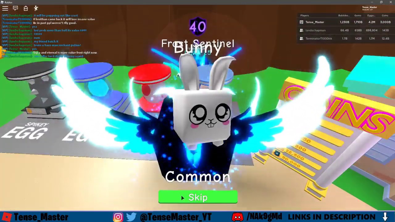 SHOWCASING THE NEW SECRET PET! FROST SENTINEL! (Roblox BGS)