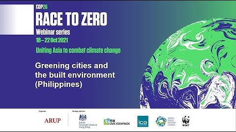 Race to Zero: Greening cities and the built environment (Philippines)