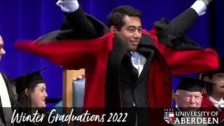 University of Aberdeen Winter Graduations 2022, Wednesday 23rd November, 11am